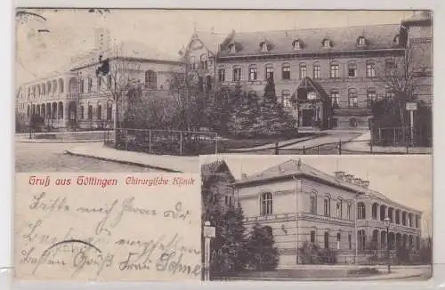 91424 AK Gruß aus Göttingen - Chirurgische Klinik, Außenansichten 1909