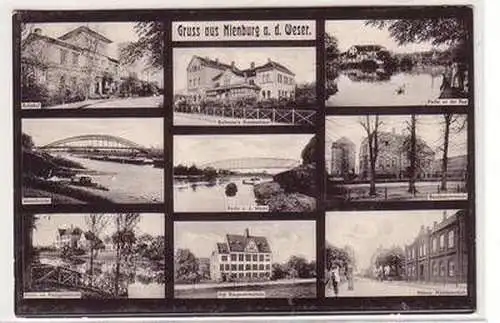 57353 Mehrbild Ak Gruß aus Nienburg an der Weser um 1910