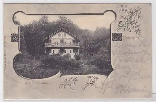 88935 Passepartout AK Neustrelitz - Das Schweizerhaus 1903