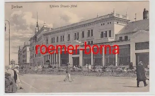 73051 Ak Borkum Köhlers Strand Hotel um 1913