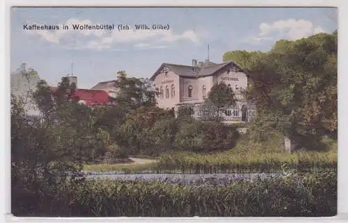 05894 Feldpost AK Kaffeehaus in Wolfenbüttel (Inh. Wilhelm Göhe) 1917