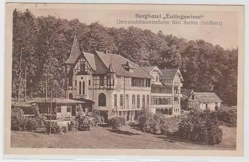 66856 Ak Gemeindebeamtenheim Bad Sachsa Berghotel 'Eulingswiese' 1924