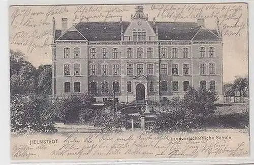 36441 Ak Helmstedt landwirtschaftliche Schule 1905