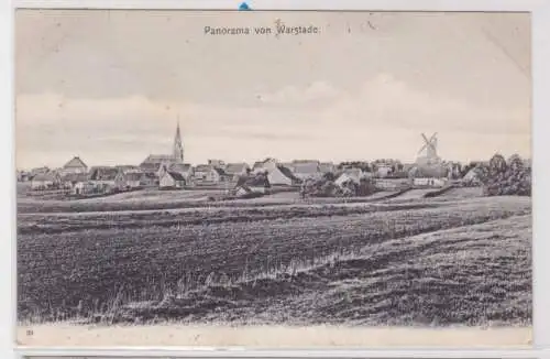 84629 Ak Panorama von Warstede mit Windmühle 1909