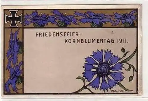 10077 Ak Hameln Friedensfeier Kornblumentag 1911