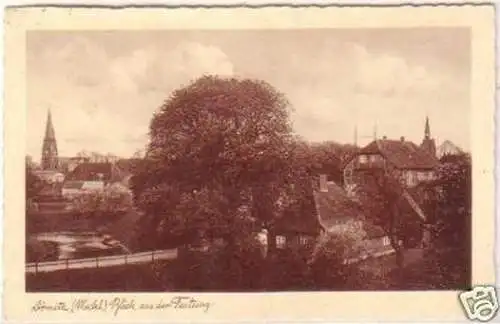 29173 Ak Dömitz Mecklenburg Blick aus der Festung 1938