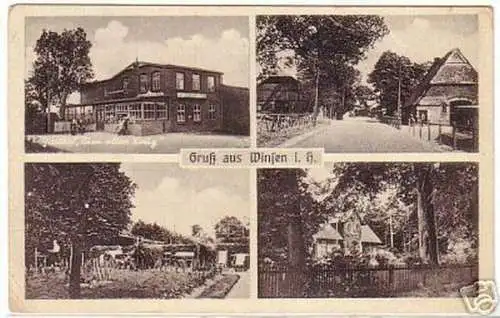 11480 Mehrbild Ak Gruß aus Winsen i. H. Gasthof um 1930