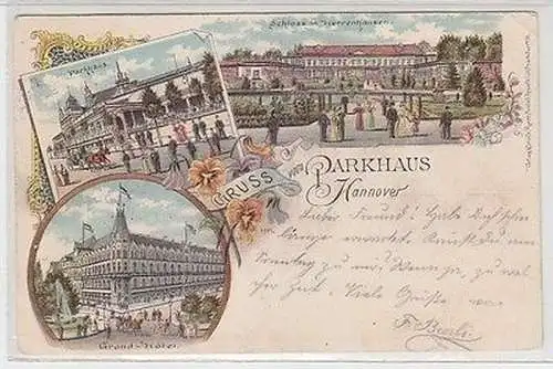 65820 Ak Lithographie Gruss vom Parkhaus Hannover 1905