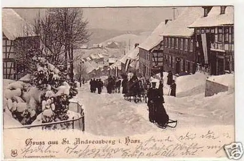 21224 Ak Gruß aus St. Andreasberg im Harz 1902