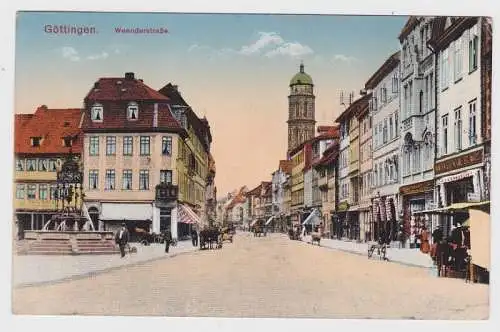 68816 Feldpost Ak Göttingen Weenderstrasse mit Geschäften 1917