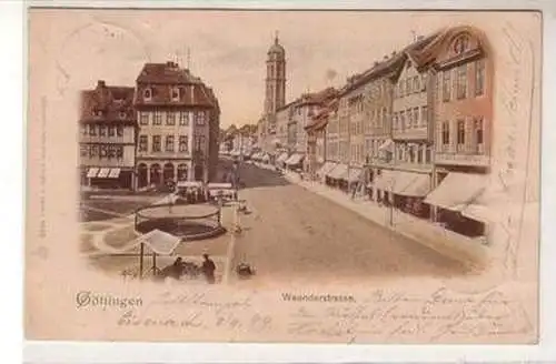 50598 Ak Göttingen Weenderstrasse mit Geschäften 1899