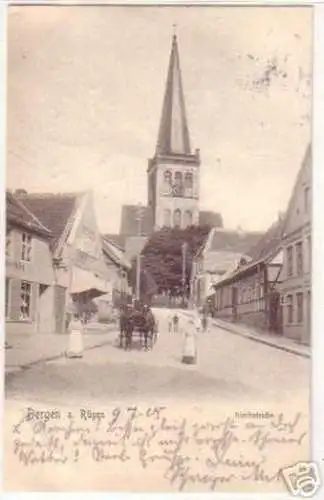 19161 Ak Bergen auf Rügen Kirchstrasse 1905