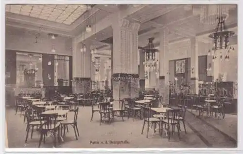 95656 Ak Café Continental Hannover - Partie n. d. Georgstraße, Innenansicht 1913