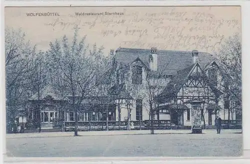 25148 Feldpost Ak Wolfenbüttel Waldrestaurant Sternhaus 1917