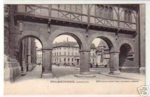 19560 Ak Braunschweig Burgplatz 1907