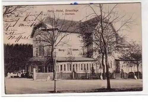 54387 Ak Berg Hotel Braunlage im Oberharz 1909