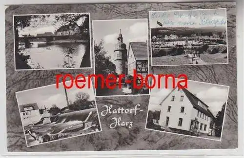 68038 Mehrbild Ak Hattorf Harz Ortsansichten um 1960