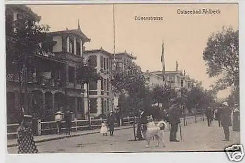 34651 Ak Ostseebad Ahlbeck Dünenstraße um 1910