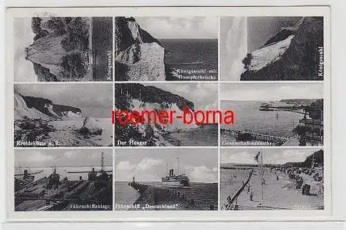 70946 Mehrbild Ak Gruß aus dem Ostseebad Saßnitz auf Rügen 1933