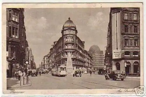 00423 Ak Hannover am Steintor mit Verkehr 1941