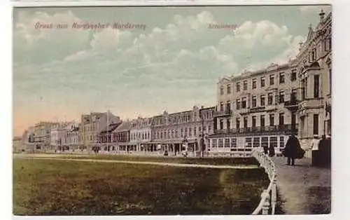 37974 Ak Gruß aus Nordseebad Norderney Strandweg 1908