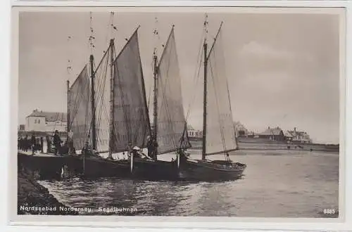 70082 Ak Nordseebad Norderney Segelbuhnen 1941