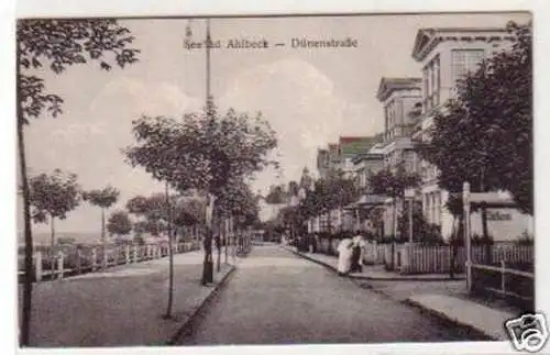 31959 Ak Seebad Ahlbeck Dünenstrasse um 1910