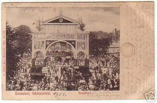 12286 Ak Hannover Schützenfest Rundtheil 1901