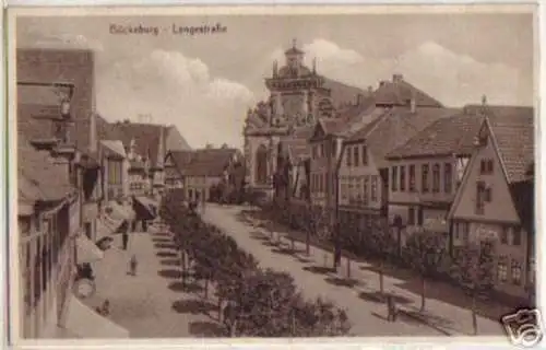 11671 Ak Bückeburg Langestrasse um 1930