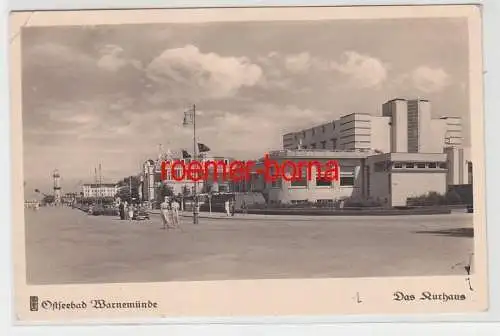 72050 Ak Ostseebad Warnemünde das Kurhaus 1941