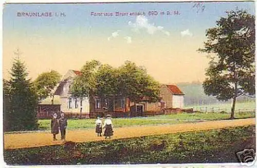 03752 Ak Braunlage i. Harz Forsthaus Brunnenbach um 1910