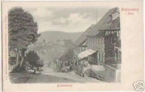 11338 Ak Andreasberg im Harz Breitestrasse um 1910