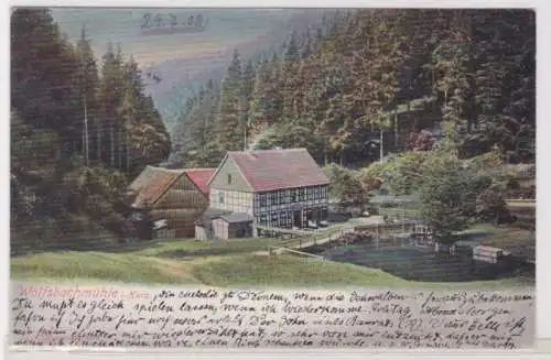 39916 Ak Wolfsbachmühle in Braunlage im Harz 1908