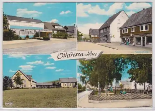 71305 Mehrbild Ak Othfresen Harz Kreissparkasse, Schule, Hauptstraße, Spielplatz