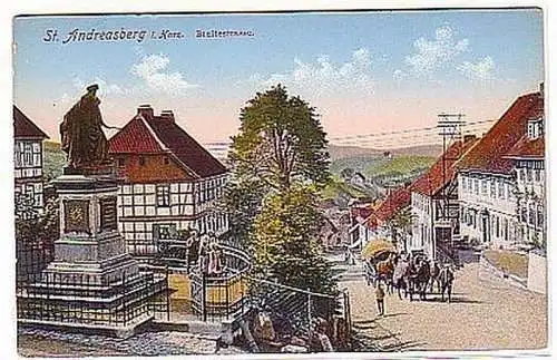 09857 Ak St. Andreasberg im Harz Breitestrasse um 1910