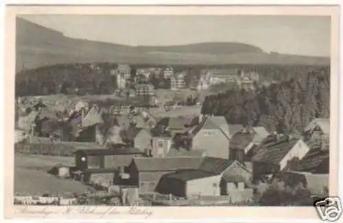 24404 Ak Braunlage im Harz Blick auf den Hütteberg 1931