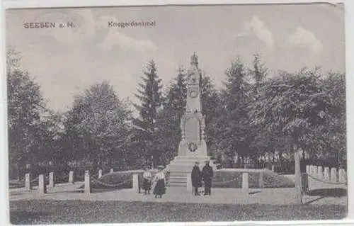 09266 Feldpost Ak Seesen am Harz Kriegerdenkmal 1914