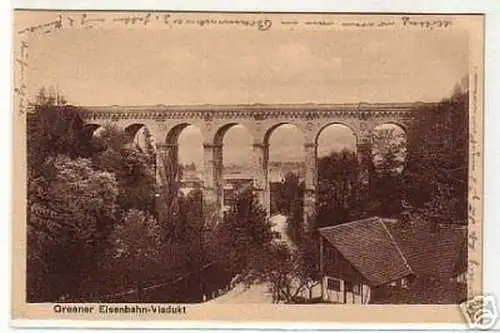 10705 Ak Greener Eisenbahn Viadukt 1918