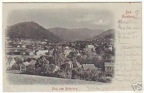 08271 Mondscheinkarte Bad Harzburg Blick vom Butterberg