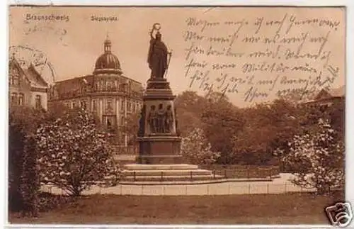 30108 Ak Braunschweig Siegesplatz 1908