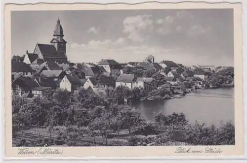 93178 Ak Waren (Müritz) Blick vom Stüde 1942