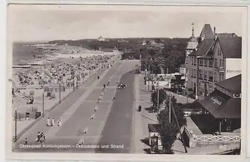 38055 Ak Kühlungsborn Promenade und Strand 1939