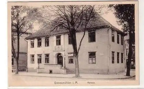 56628 Ak Grevesmühlen in Mecklenburg Rathaus um 1925