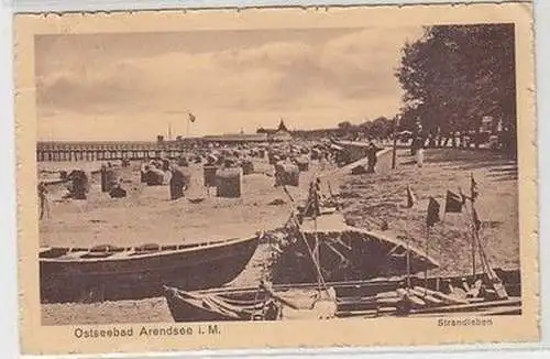 38662 Ak Ostseebad Arendsee in Mecklenburg Strandleben 1931