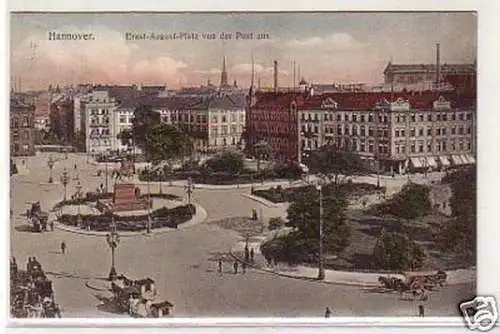 24881 Ak Hannover Ernst-August-Platz v.d. Post aus 1911