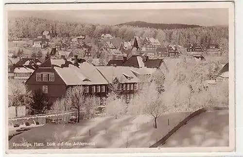 61689 Ak Braunlage Harz Blick auf den Achtermann 1941