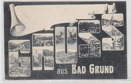 43970 Mehrbild Ak Gruss aus Bad Grund 1907