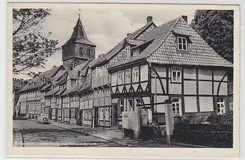 58460 Ak Hildesheim Lappenberg und Kehrwiederturm um 1950