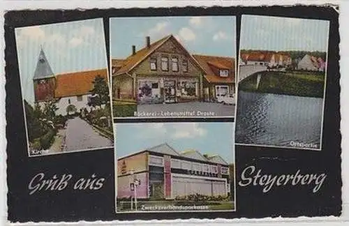 59749 Mehrbild Ak Gruß aus Steyerberg Bäckerei usw. 1974