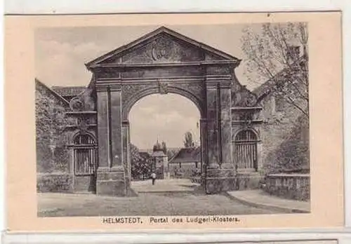 54502 Ak Helmstedt Portal des Ludgeri Klosters um 1920